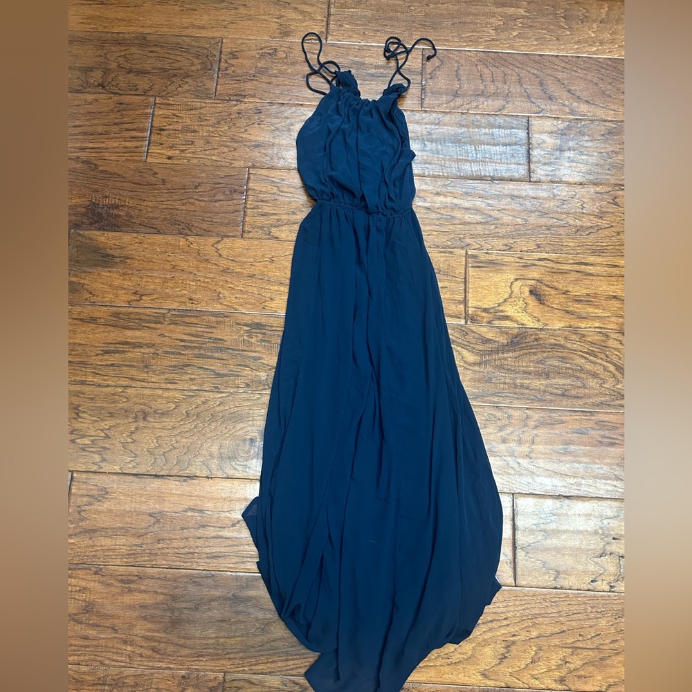 Abercrombie & fitch Elegant Navy Blue Women's long formal Dress